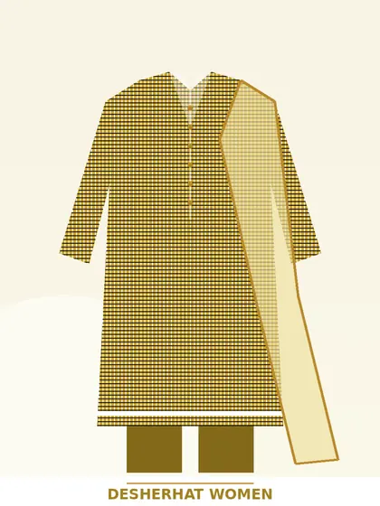 মাস্টার্ড লিনেন কুর্তি সেট